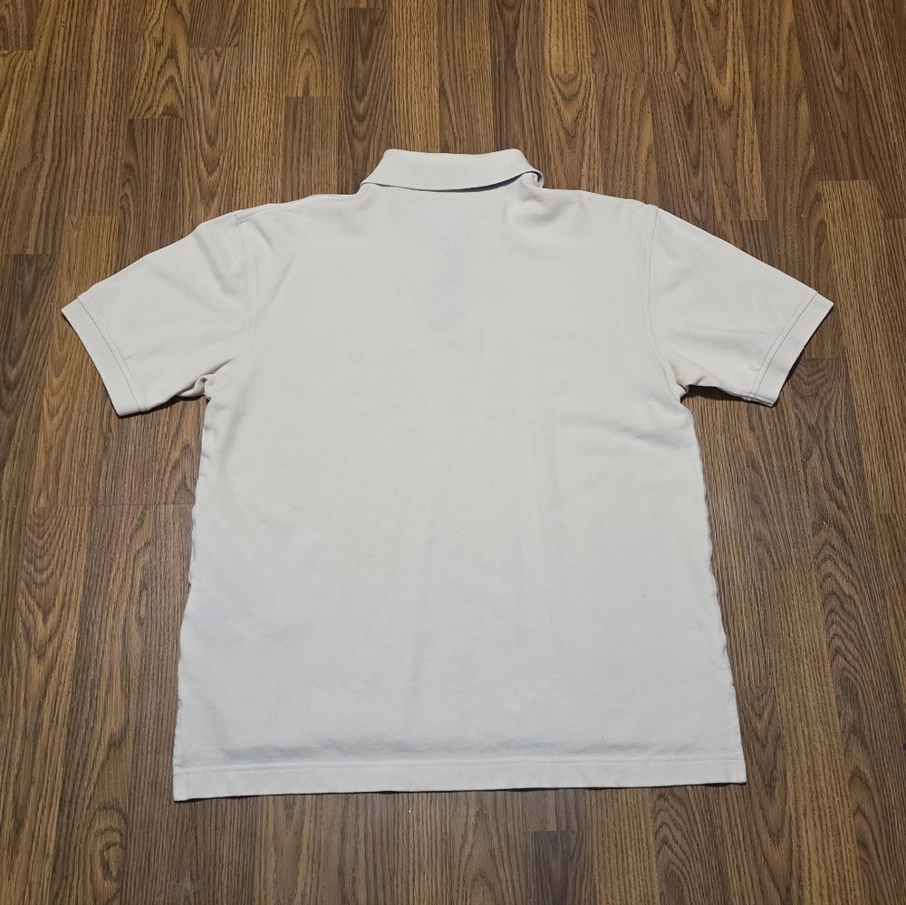 Tommy Hilfiger Core Reg Fit Polo Men’s L Sandalwood Beige Pique Golf Shirt E58 - Picture 5 of 5